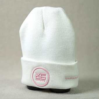 BEANIE COLMa WHITe/PINk